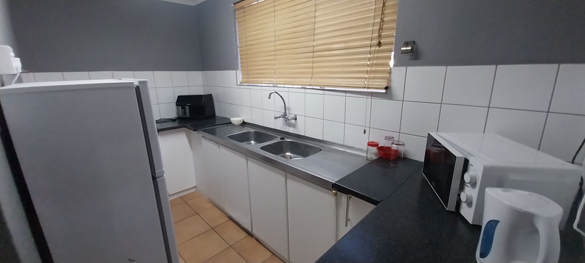 A fully equipped shared kitchen